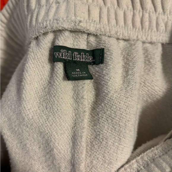 Off white wild fable flared cotton sweat pants. Size Medium - Picture 4 of 4